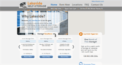 Desktop Screenshot of lakesideselfstorage.biz